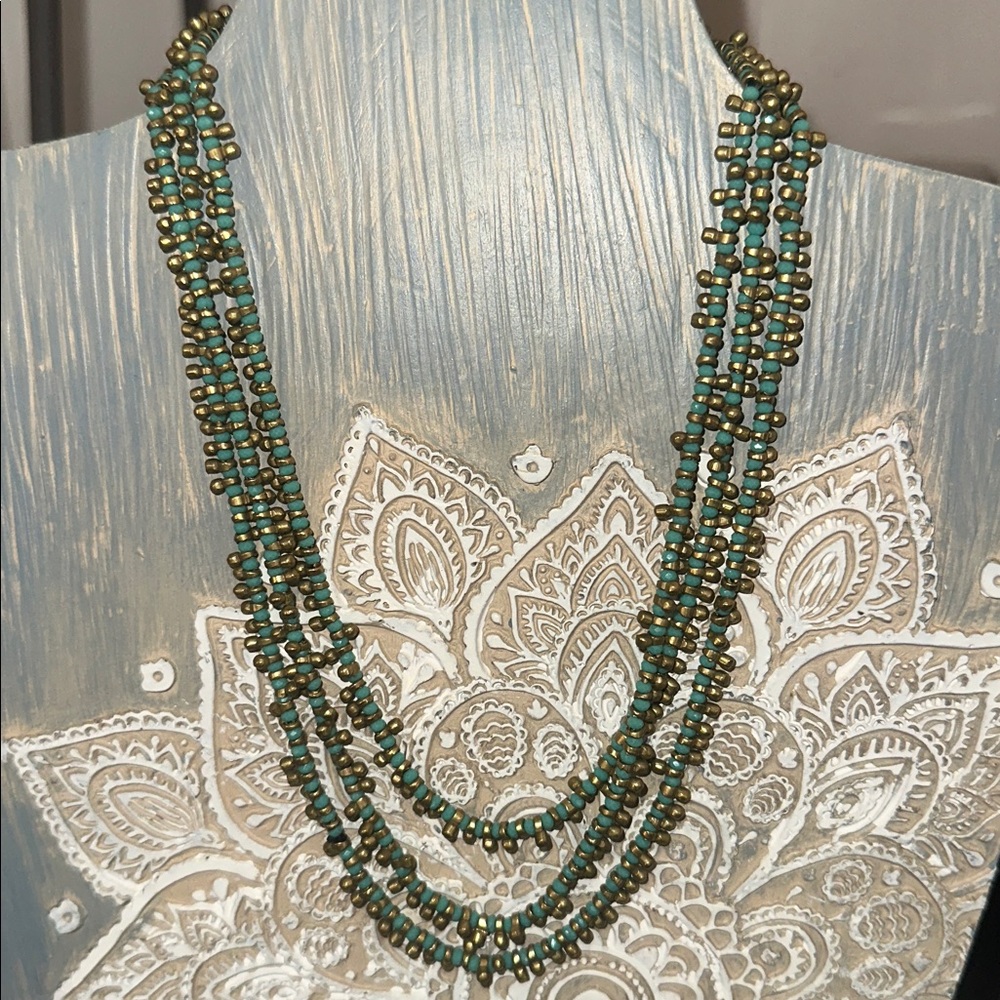 Multilayered Beaded Necklace
